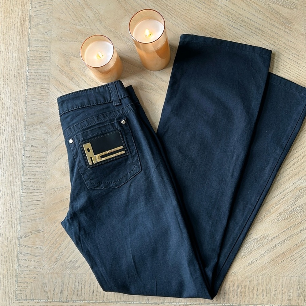 VINTAGE ROBERTO CAVALLI BLACK JEANS S-8 US